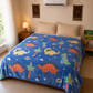 Dino Glow Blanket | Soft Flannel AC Blanket for All-Season | Perfect Gift for Kids