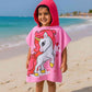 Pink Unicorn Poncho Towel for kids - Famyo towel