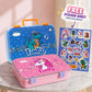 Famyo Kids Bento Lunch Box Combo – Rexy Dino & June Unicorn | Leakproof Tiffin Box Set | 3 Stainless Steel Compartments | BPA-Free School Lunch Box for Kids