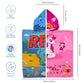 Rexy the Dino & June Unicorn Hooded Bath Towel, Set of 2 | 100% Microfiber Poncho Towel for Kids (1-7 Years)