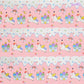 300 TC fitted bedsheet in microfiber blend with fantasy unicorn design