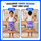 Leo the Astronaut kids towel featuring soft quick-dry terry fabric, lightweight absorbent design, 70 × 140 cm size, and ideal for bath, beach, pool, swimming, travel, and everyday use.