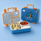 Famyo Rexy the Dinosaur bento lunch box for kids - 3 compartments - stainless steel tiffin box