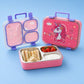 Famyo June the unicorn bento lunch box for kids - 3 compartments - stainless steel tiffin box