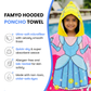 Magical Princess Hooded Poncho Towel for Kids | Quick-Dry, Highly Absorbent Microfiber Bath Towel