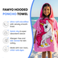 Pink Unicorn Poncho Bath Towel for Kids, 1-7 years | Quick-Drying Microfiber Kids Towel Famyo Shop WH