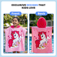 Pink Unicorn Poncho Bath Towel for Kids, 1-7 years | Quick-Drying Microfiber Kids Towel Famyo Shop WH