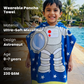 Famyo Astro Design Hooded poncho towel for kids - kids poncho towel - microfiber - astronaut print - 230 gsm