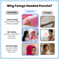 Pink Unicorn Poncho Bath Towel for Kids, 1-7 years | Quick-Drying Microfiber Kids Towel Famyo Shop WH