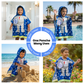 Famyo Astro Design Hooded poncho towel for kids - kids poncho towel - bath - pool - beach - play time