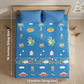 Famyo glow bedsheet set for kids  - king size bedsheet -78 inches, 72 inches